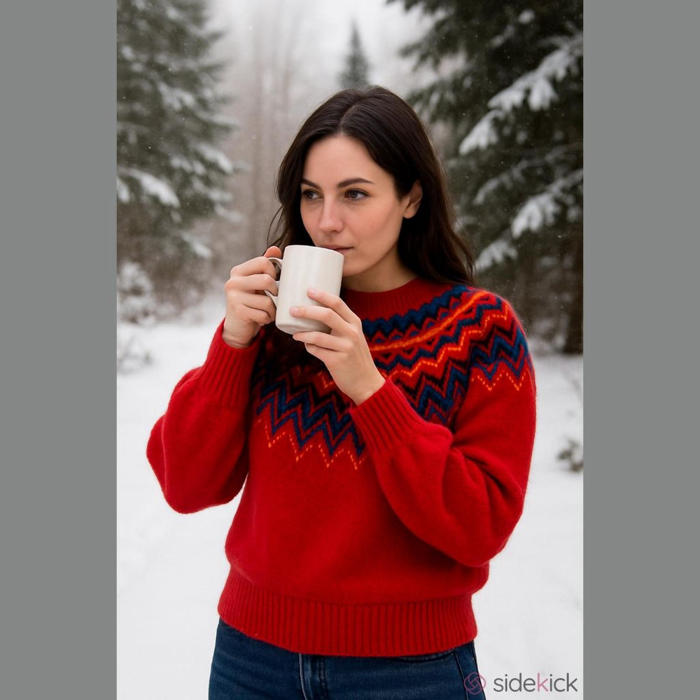 Time and Tru Red Women's Sweater Size M